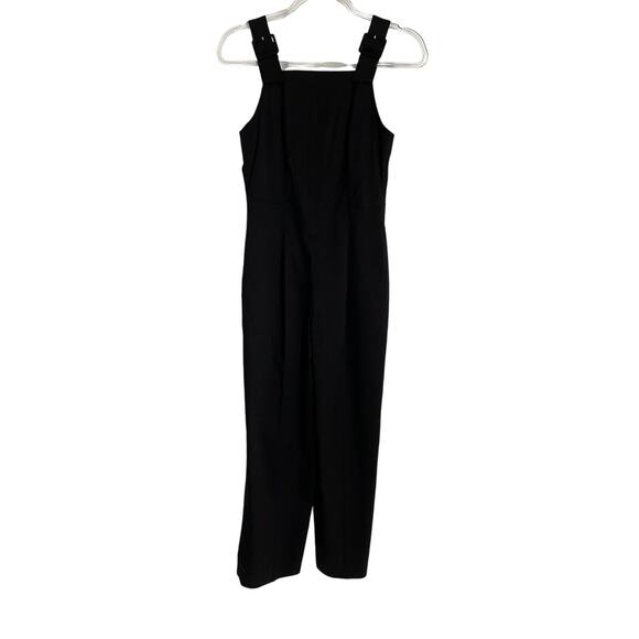 Club Monaco Pants - Club Monaco Women Self Buckle Jumpsuit Black Tank Cropped Pants Size 0
